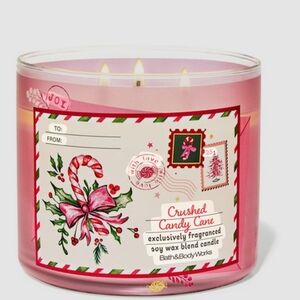 Bath & Body Works Pink Crushed Candy Cane Candle